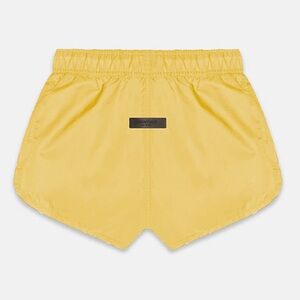 NWT Women’s X-Large Fear Of God Essentials Drawstring Logo Shorts Light Tuscan